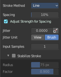 Stroke method Line