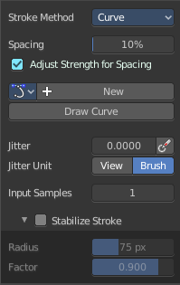 Stroke method Curve