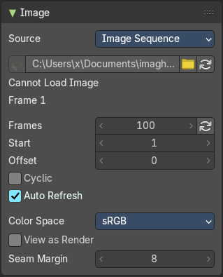 Source Type Movie + Image Sequence