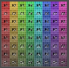 Generated Type Color Grid
