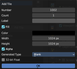 Add Tile dialog