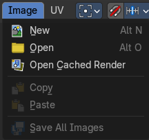 UV Editor - Image Menu