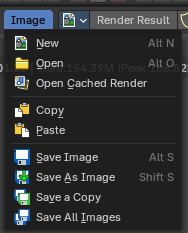 UV Editor - Image Menu