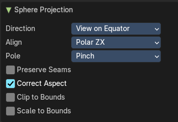 Last Operator Sphere Projection