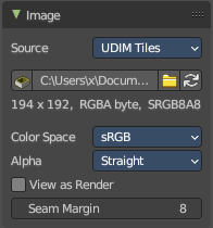 Source Type Udim