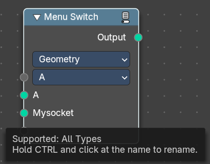 Rename Socket names