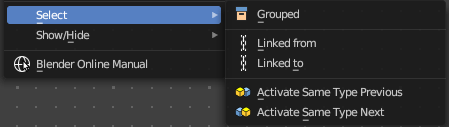Select submenu