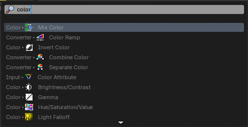 Add menu – Search...