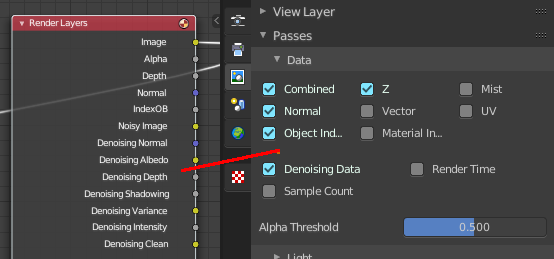 Render passes sockets
