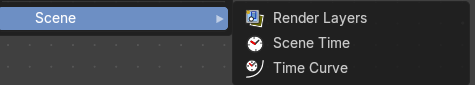 Add menu - Input - Scene