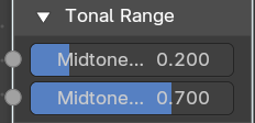 Tonal range panel