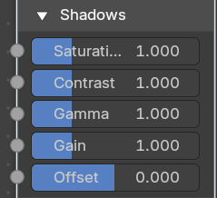 Shadows panel