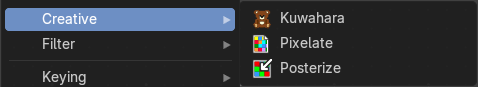Add menu - Creative
