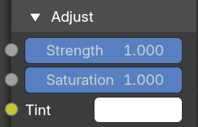 Adjust subpanel