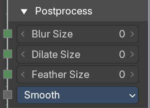 Postprocess subpanel