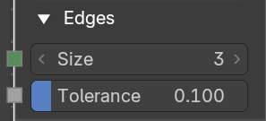 Edges subpanel