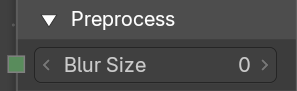 Preprocess subpanel