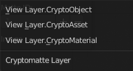 Cryptomatte Layer