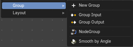 Add menu - Group