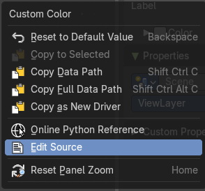 Right Click menus