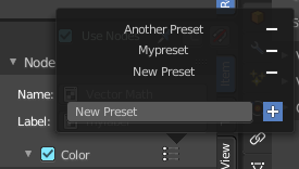Presets