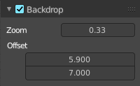 View Tab - Backdrop Panel