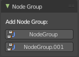 Relations tab - Node Group Panel