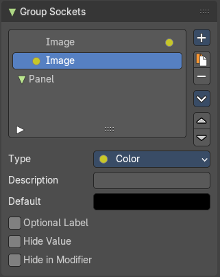 Group Sockets Panel
