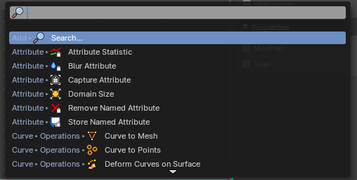 Add menu – Search...