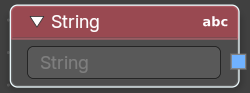 String