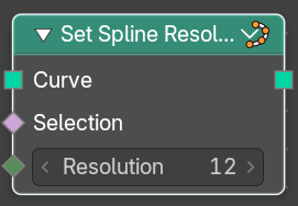 Set Spline Resolution