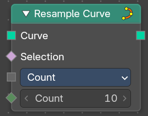 Resample curve