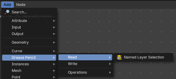 Add menu - Grease Pencil - Read