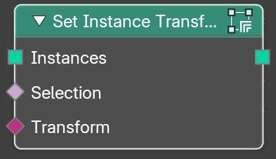 Set Instance Transform