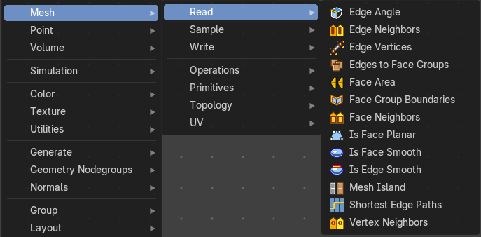 Add menu - Mesh - Read