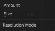 Resolution Mode