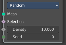Inputs Random mode