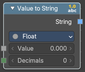 Value to String