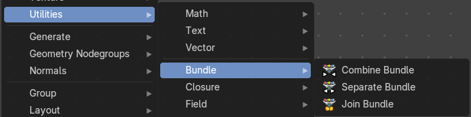 Add menu - Bundle
