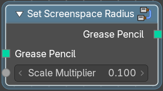 Set Screenspace Radius