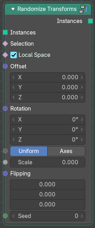Randomize Transforms