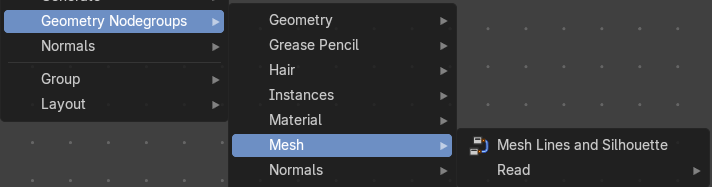 Add menu - Geometry nodes - Mesh