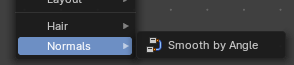 Add menu - Normals