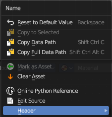 Right Click menus