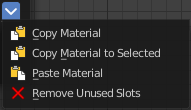 Copy and Paste menu
