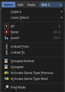 Select menu