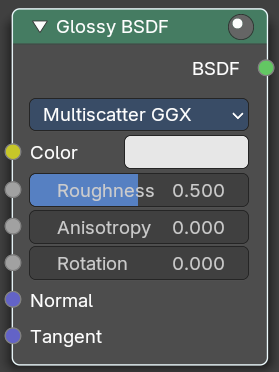 Glossy BSDF