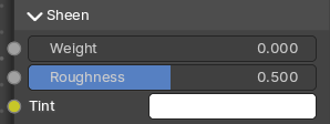 Sheen subpanel