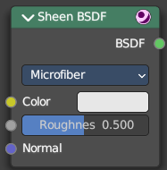 Sheen BSDF