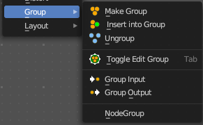 Add menu - Group
